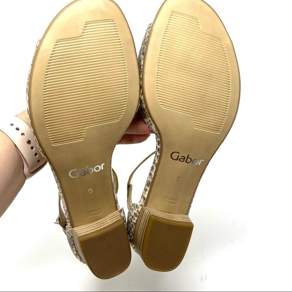 Gabor 65.850.83 cobra space suede ankle strap sandals - Picture 7 of 8